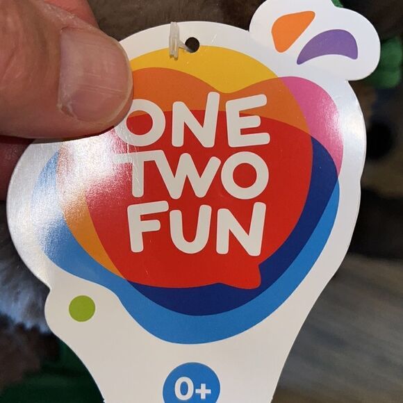 Julio The 12” tall green brown soft Stuffed children’s toy Auchan Beaver Animal - Picture 4 of 4